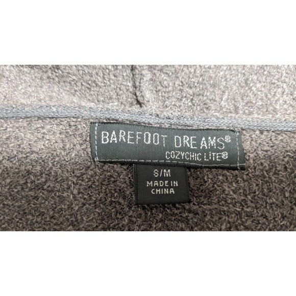 BAREFOT DREAMS Cozychic Lite Women’s Grey Open Front Cardigan Style # 903 SM - Picture 10 of 11